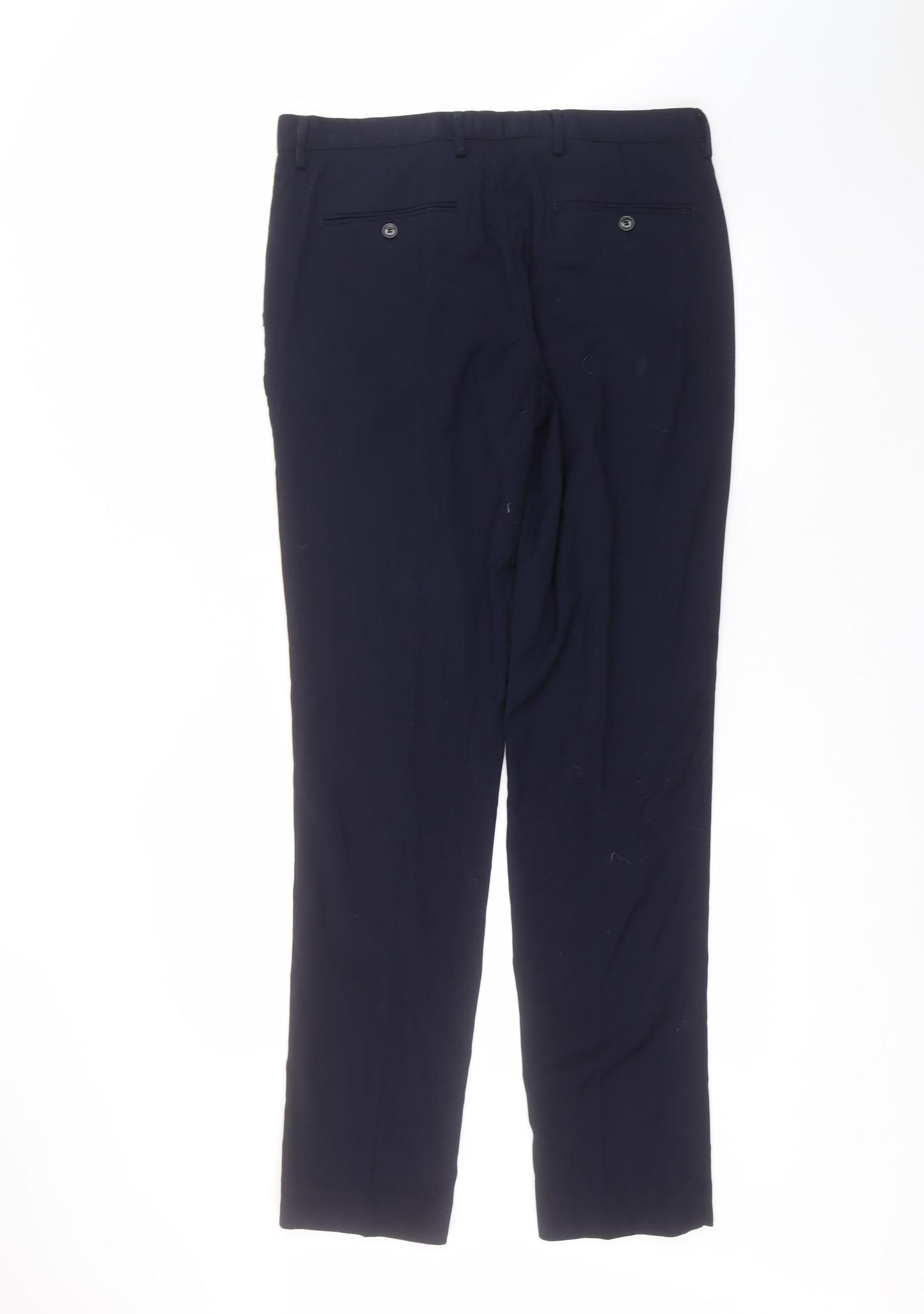 Primark Mens Blue  Polyester Trousers  Size 34 in L34 in Regular