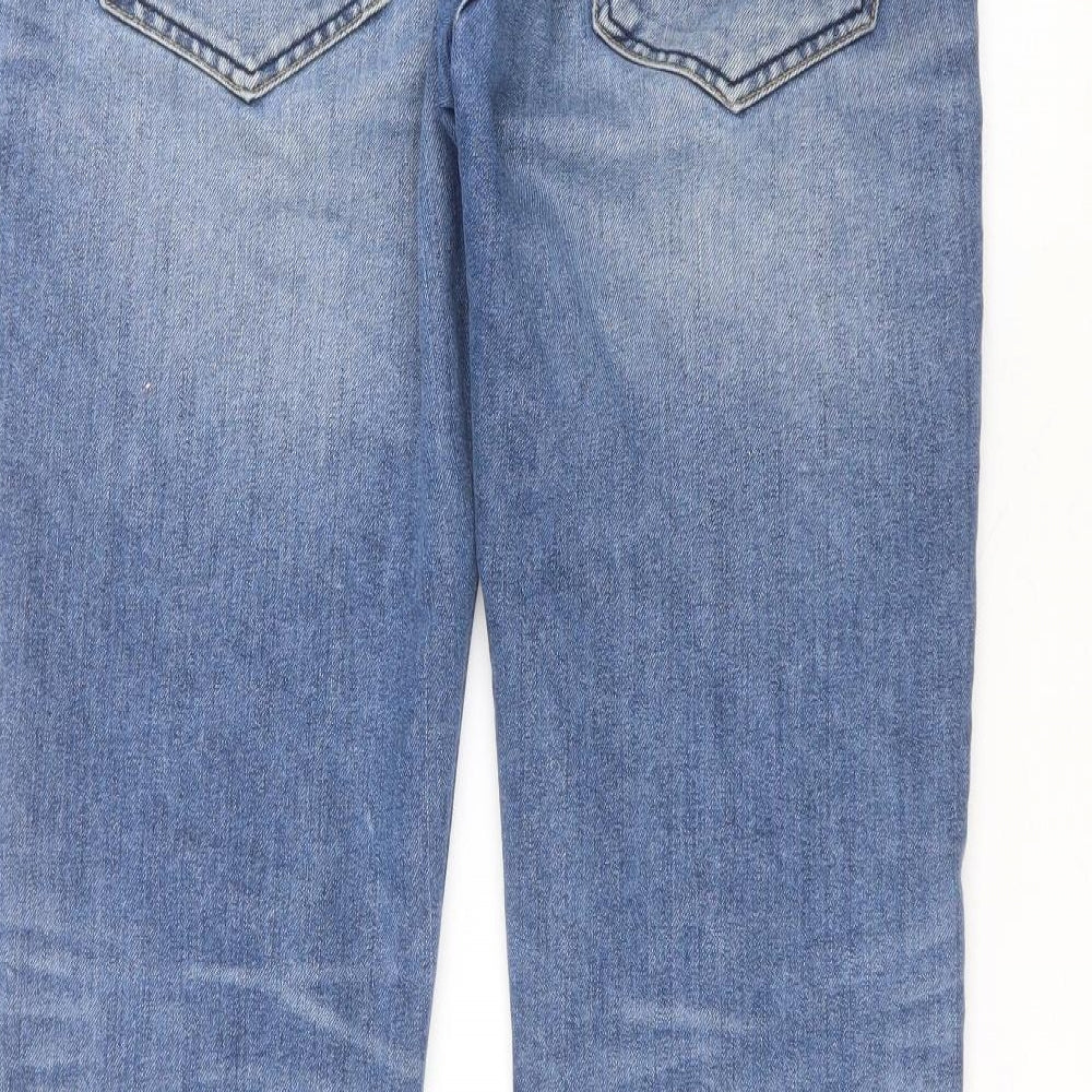 French Connection Mens Blue  Cotton Straight Jeans Size 34 in L32 in Regular