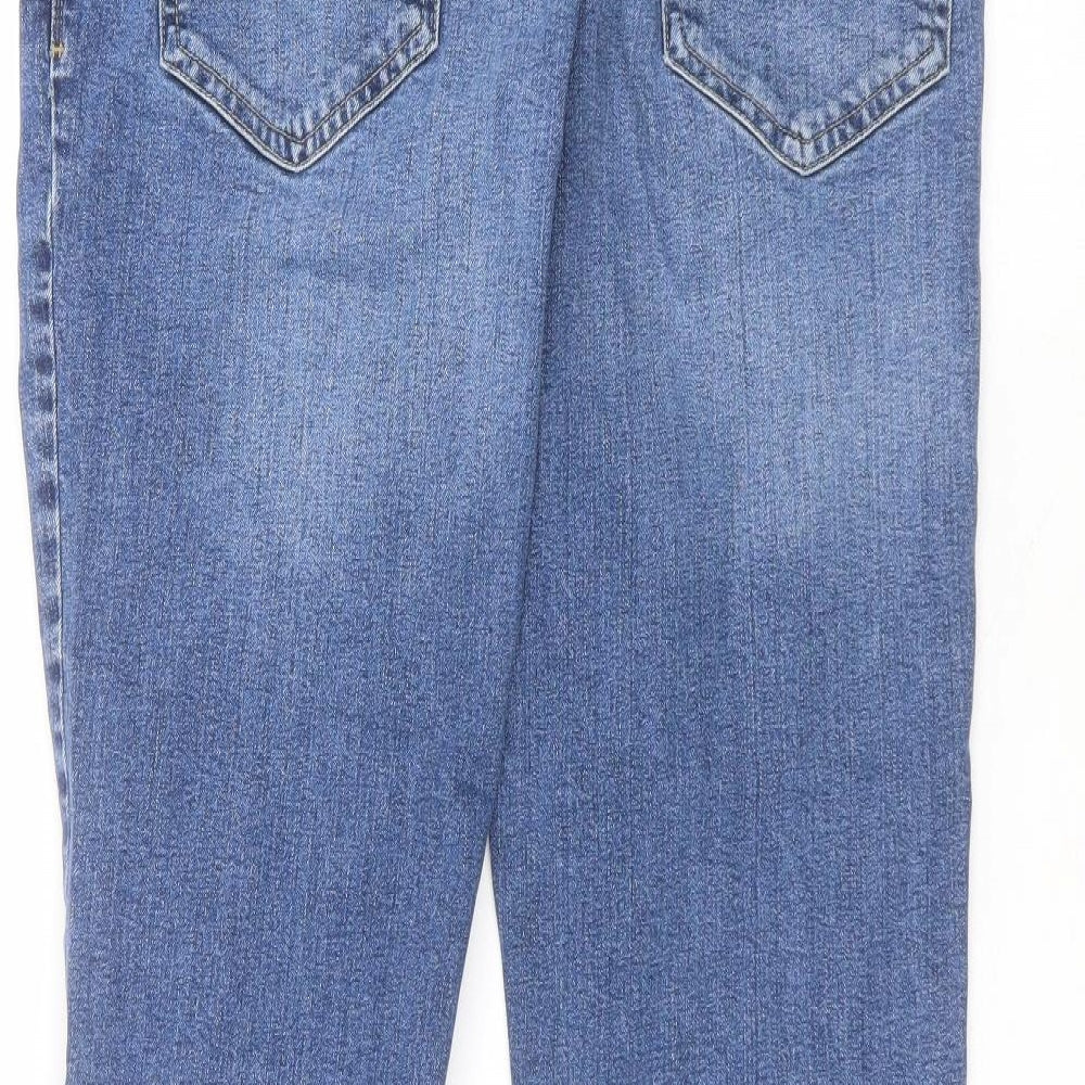 F&F Mens Blue  Cotton Straight Jeans Size 34 in L32 in Regular