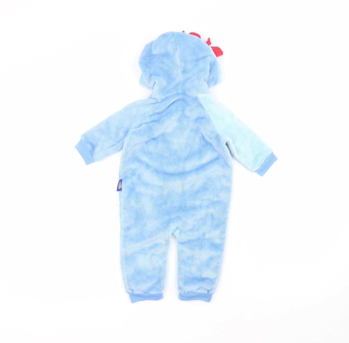 la night garden Baby Blue Solid Polyester Babydoll One Piece Size 12-18 Months
