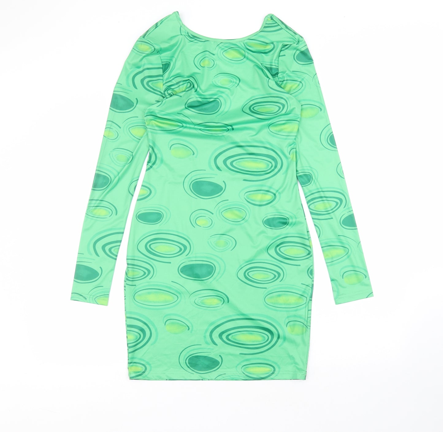 SheIn Womens Green  Polyester Pencil Dress  Size M  Round Neck