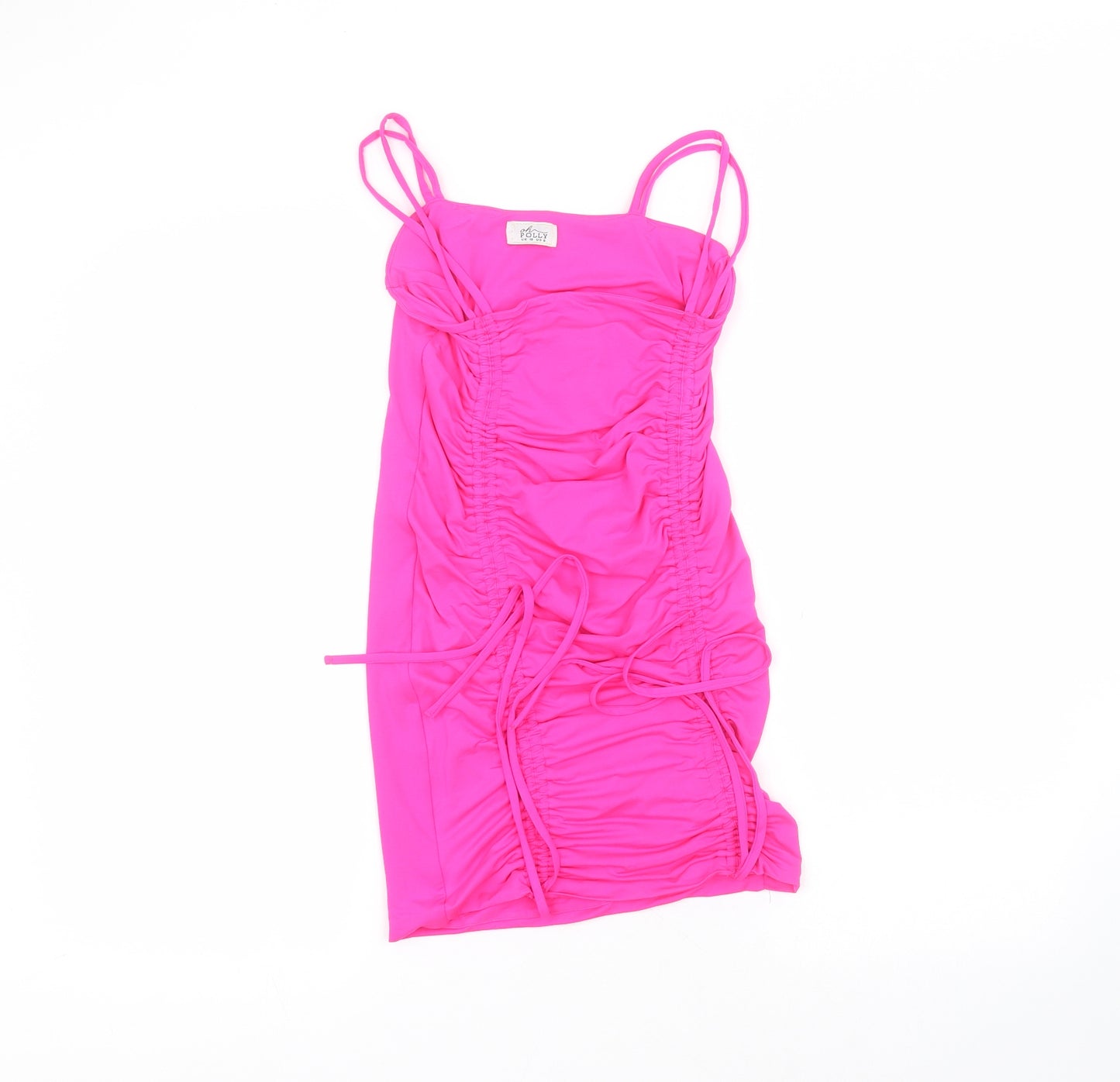 oh polly Womens Pink  Polyester Pencil Dress  Size 10  Off the Shoulder