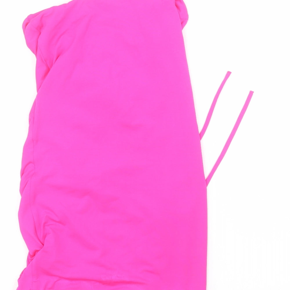 oh polly Womens Pink  Polyester Pencil Dress  Size 10  Off the Shoulder