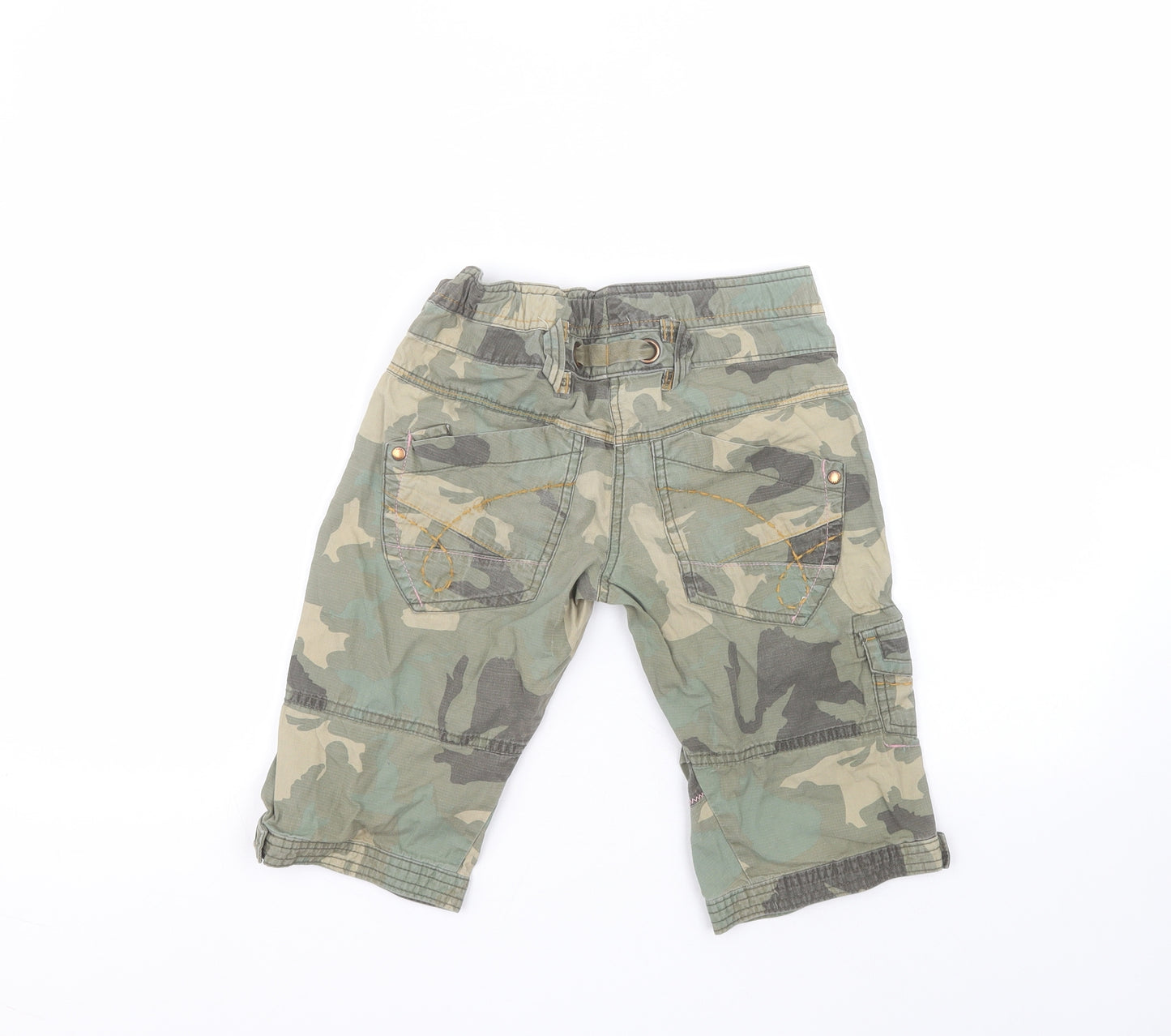 NEXT Boys Green Camouflage Cotton Cargo Shorts Size 10 Years  Regular