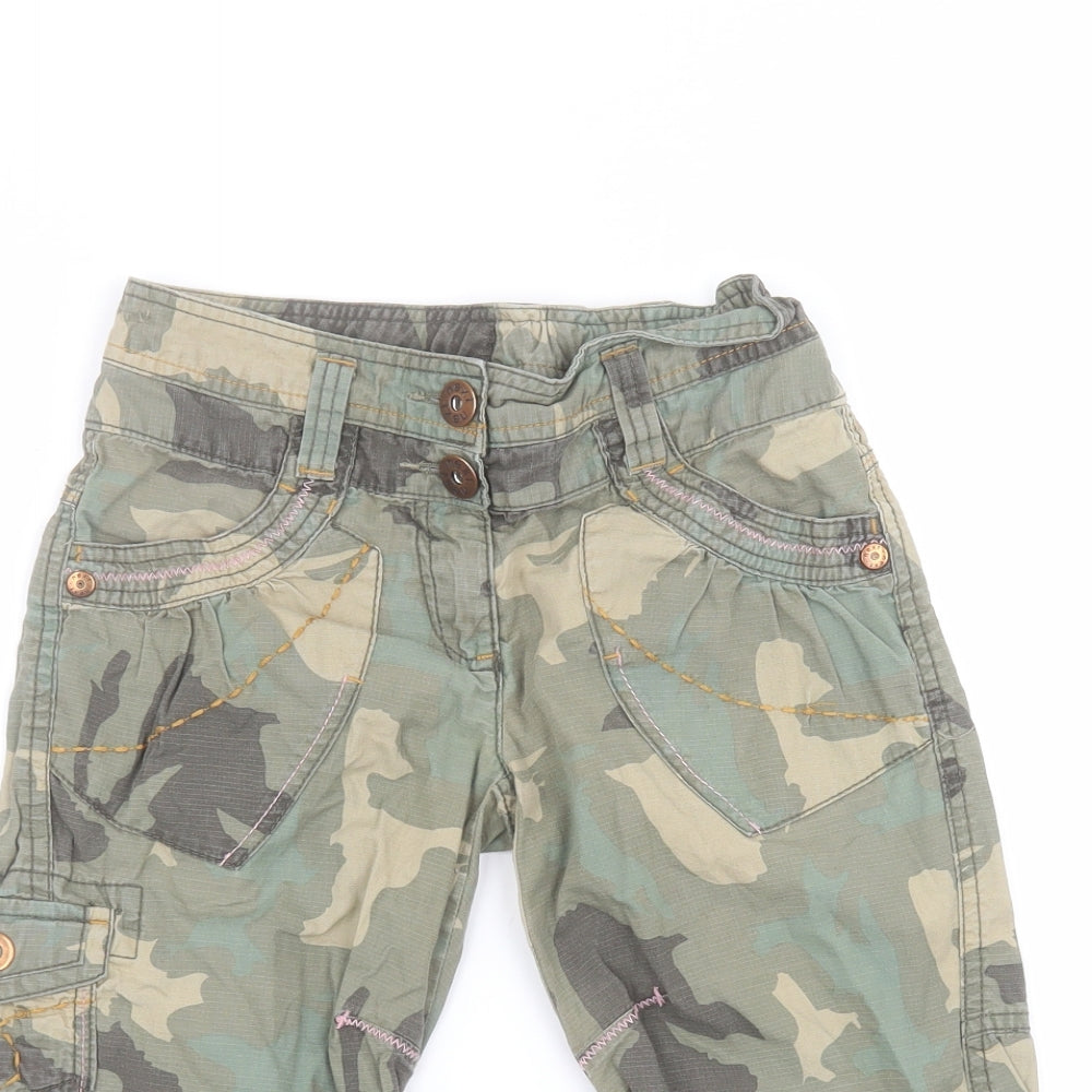 NEXT Boys Green Camouflage Cotton Cargo Shorts Size 10 Years  Regular