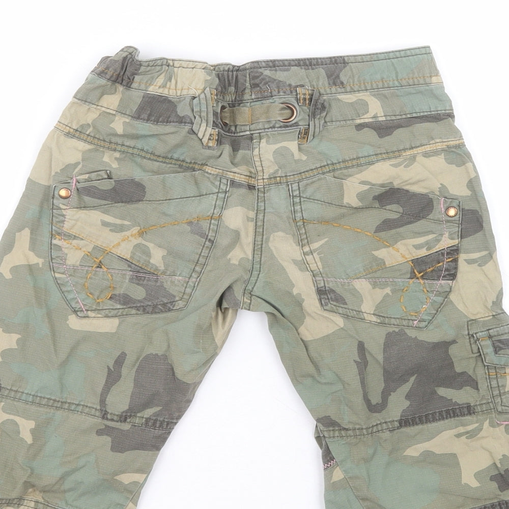 NEXT Boys Green Camouflage Cotton Cargo Shorts Size 10 Years  Regular