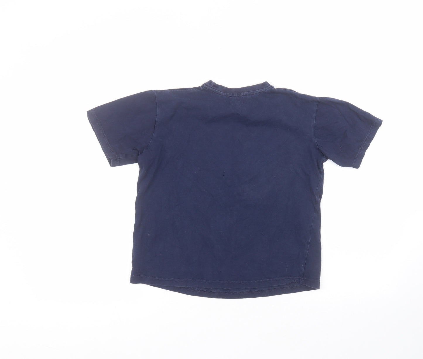 AIRWALK Boys Blue  Cotton Basic T-Shirt Size 9-10 Years Round Neck