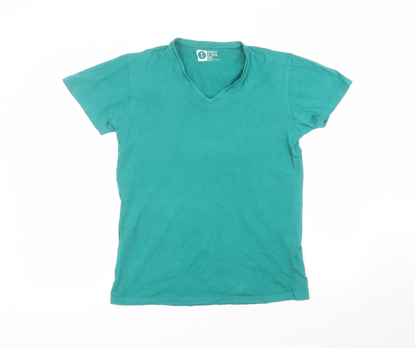 Cedar Wood State Mens Green  Cotton  T-Shirt Size S Round Neck
