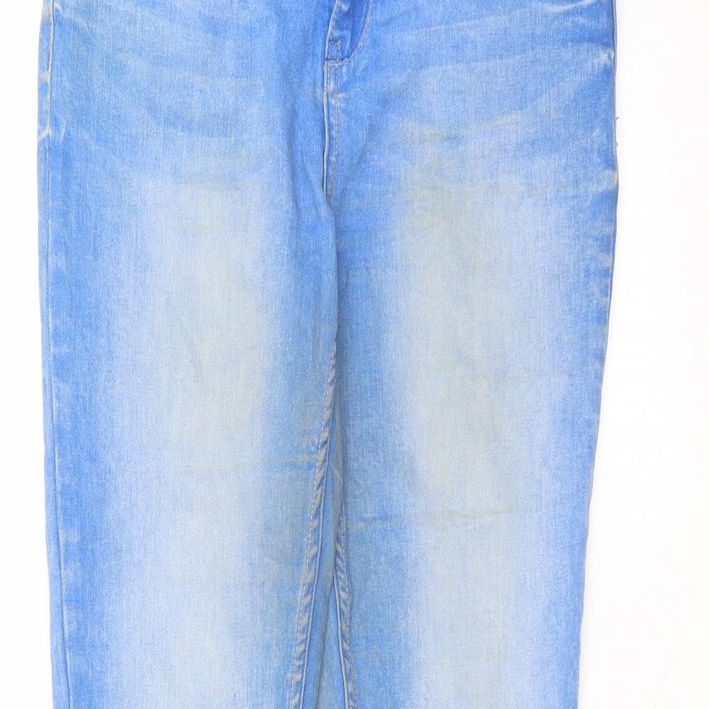 New Look Womens Blue  Cotton Skinny Jeans Size 12 L29 in Regular