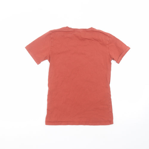 O'Neal Boys Brown  Cotton Basic T-Shirt Size 10 Years Round Neck
