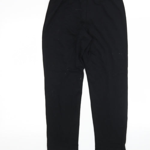 M&S Womens Black  Viscose Trousers  Size 8 L26 in Regular