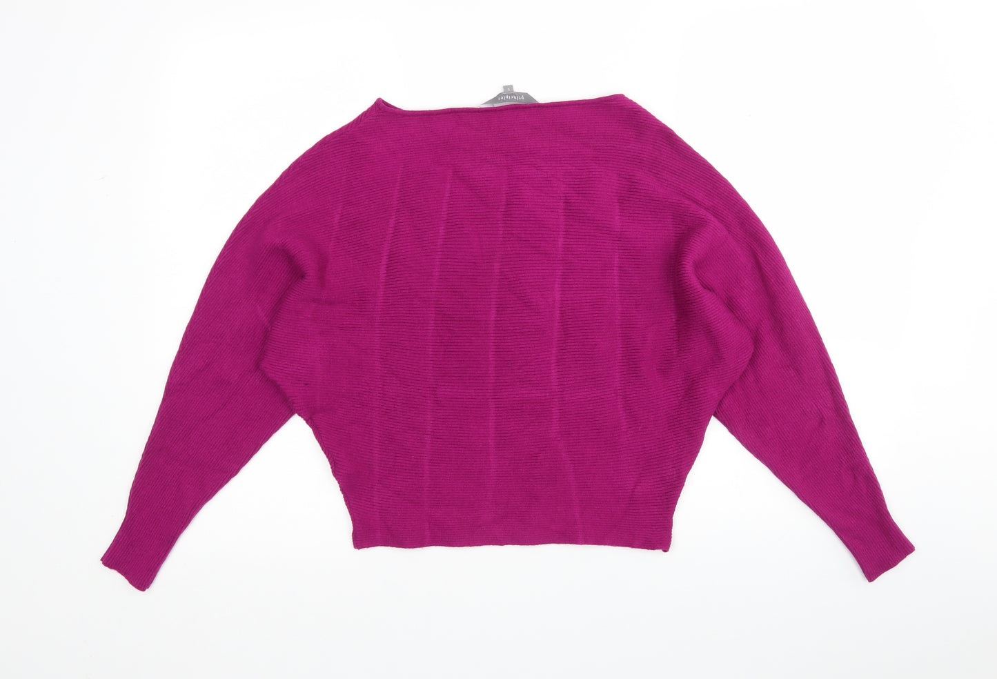 Priciples Womens Pink Round Neck  Viscose Pullover Jumper Size S