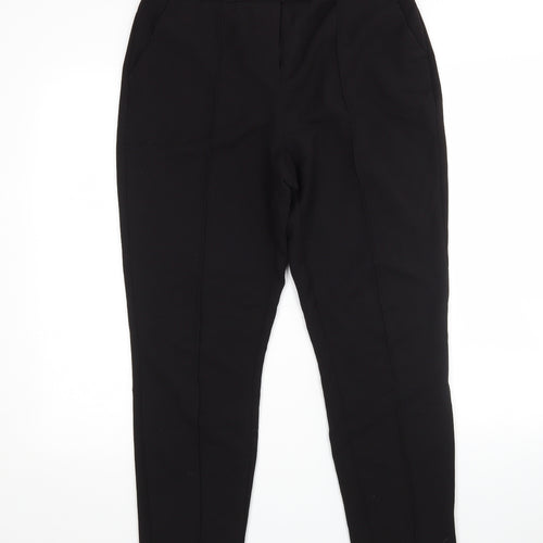 F&F Womens Black  Polyester Trousers  Size 10 L28 in Regular