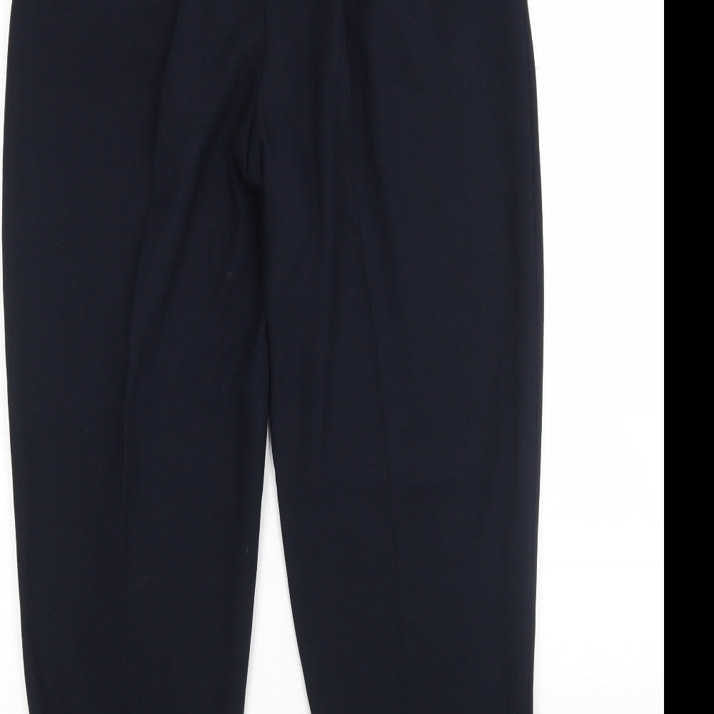 Richards Womens Blue  Polyester Trousers  Size 12 L27 in Regular