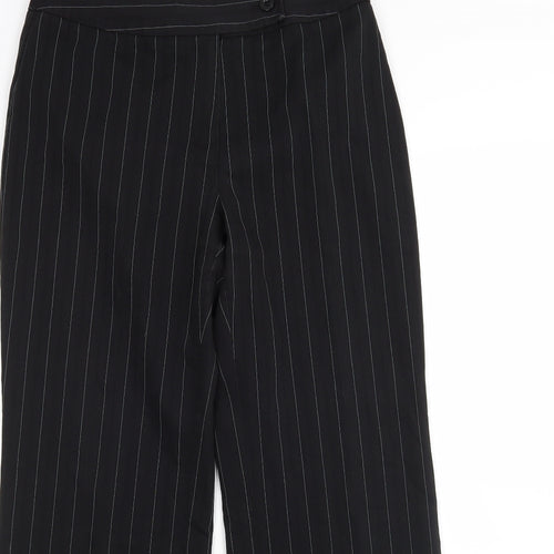 m&s Womens Multicoloured Striped Polyester Trousers  Size 12 L29 in Regular