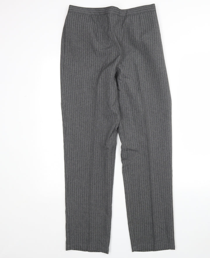 Daxon Womens Multicoloured Striped Polyester Trousers Size 12 L30 in Regular