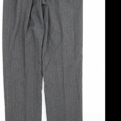 Daxon Womens Multicoloured Striped Polyester Trousers  Size 12 L30 in Regular