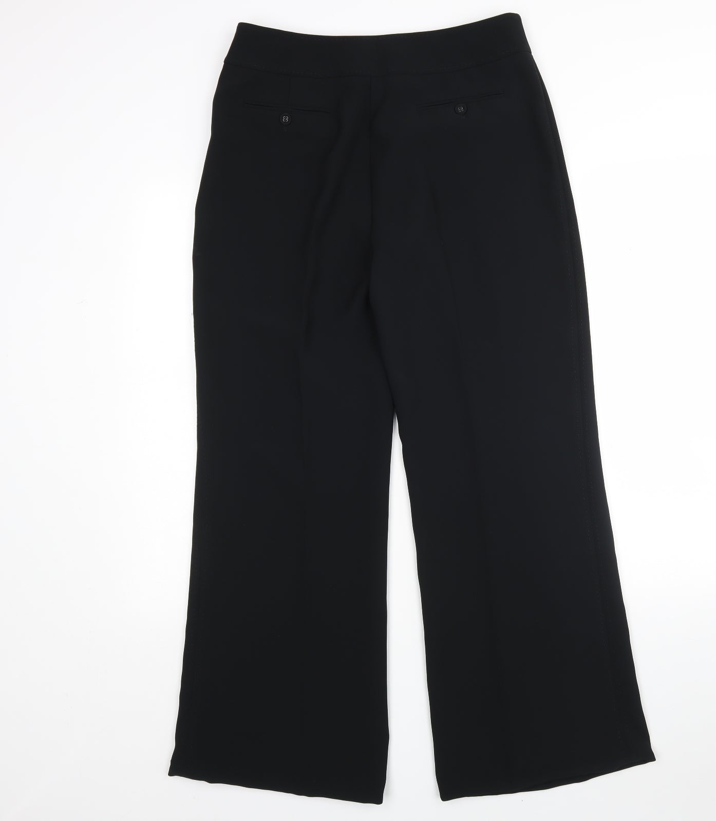 NEXT Womens Black  Polyester Trousers  Size 10 L30 in Regular