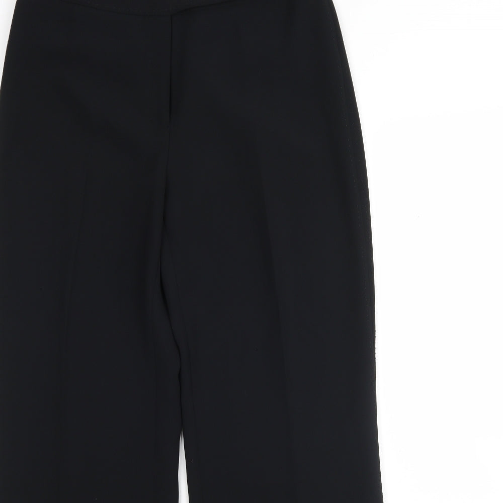 NEXT Womens Black  Polyester Trousers  Size 10 L30 in Regular