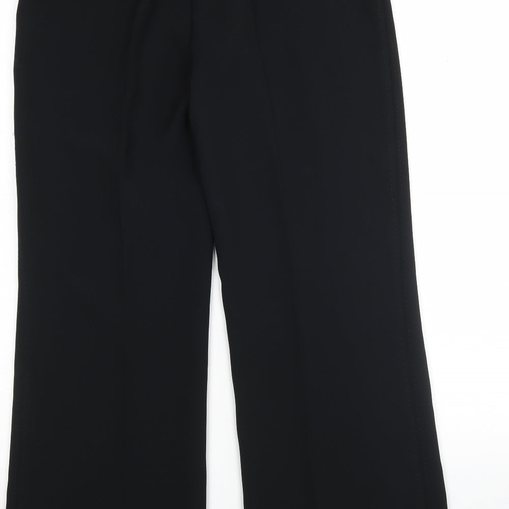 NEXT Womens Black  Polyester Trousers  Size 10 L30 in Regular
