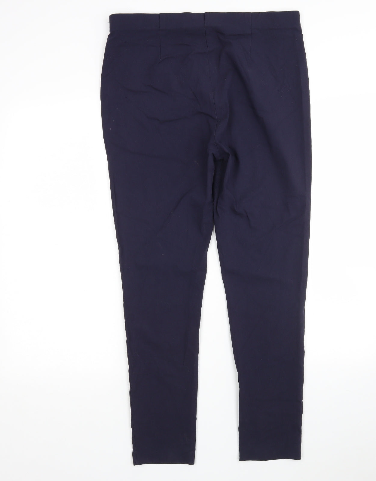 M&Co Womens Blue  Viscose Trousers  Size 16 L28 in Regular