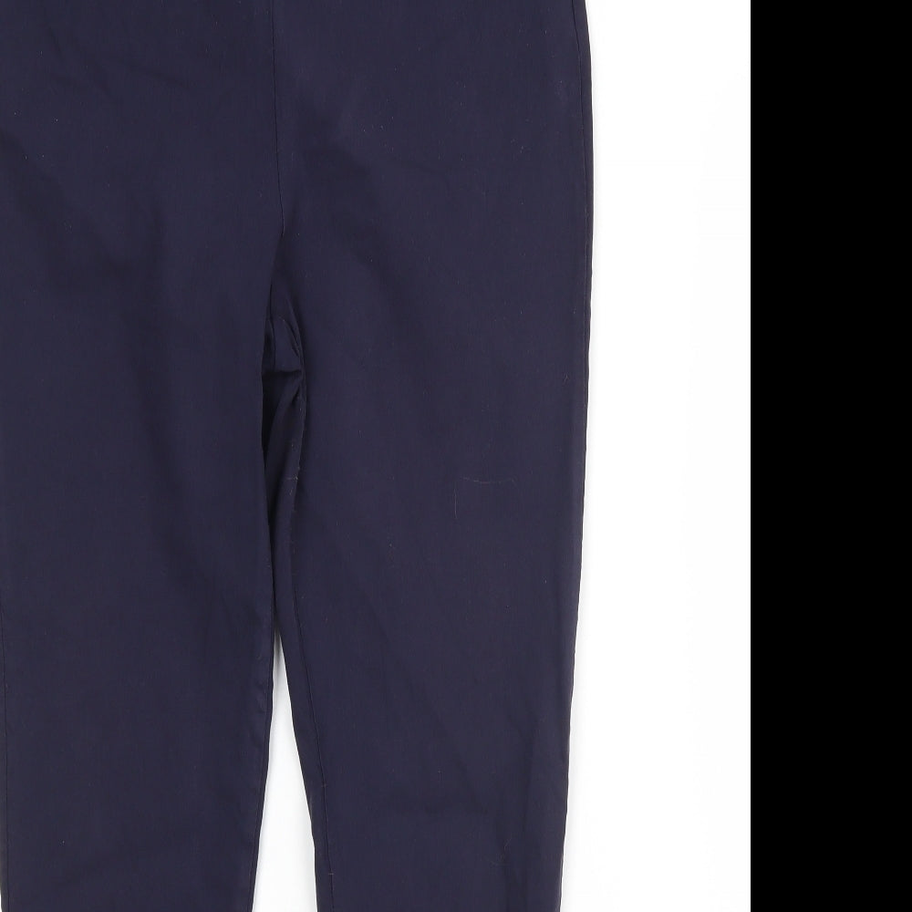 M&Co Womens Blue  Viscose Trousers  Size 16 L28 in Regular