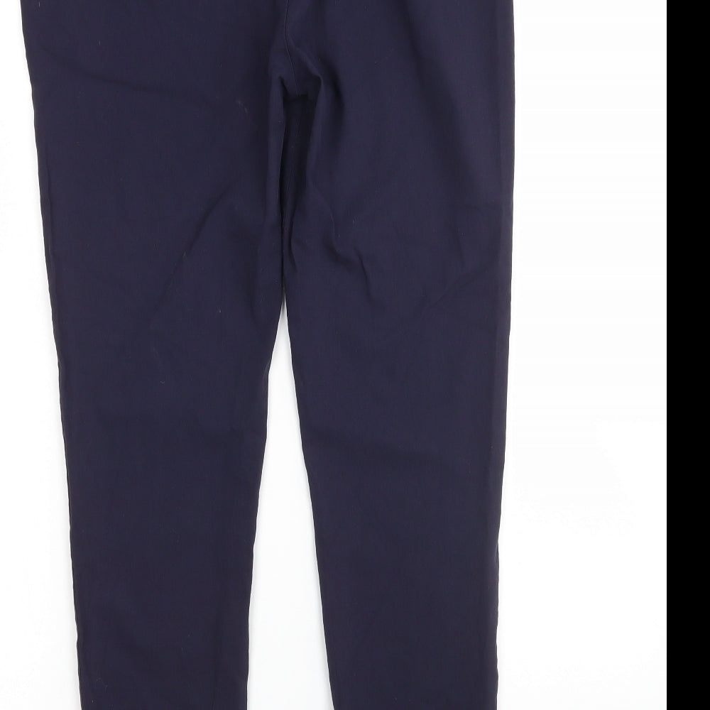 M&Co Womens Blue  Viscose Trousers  Size 16 L28 in Regular