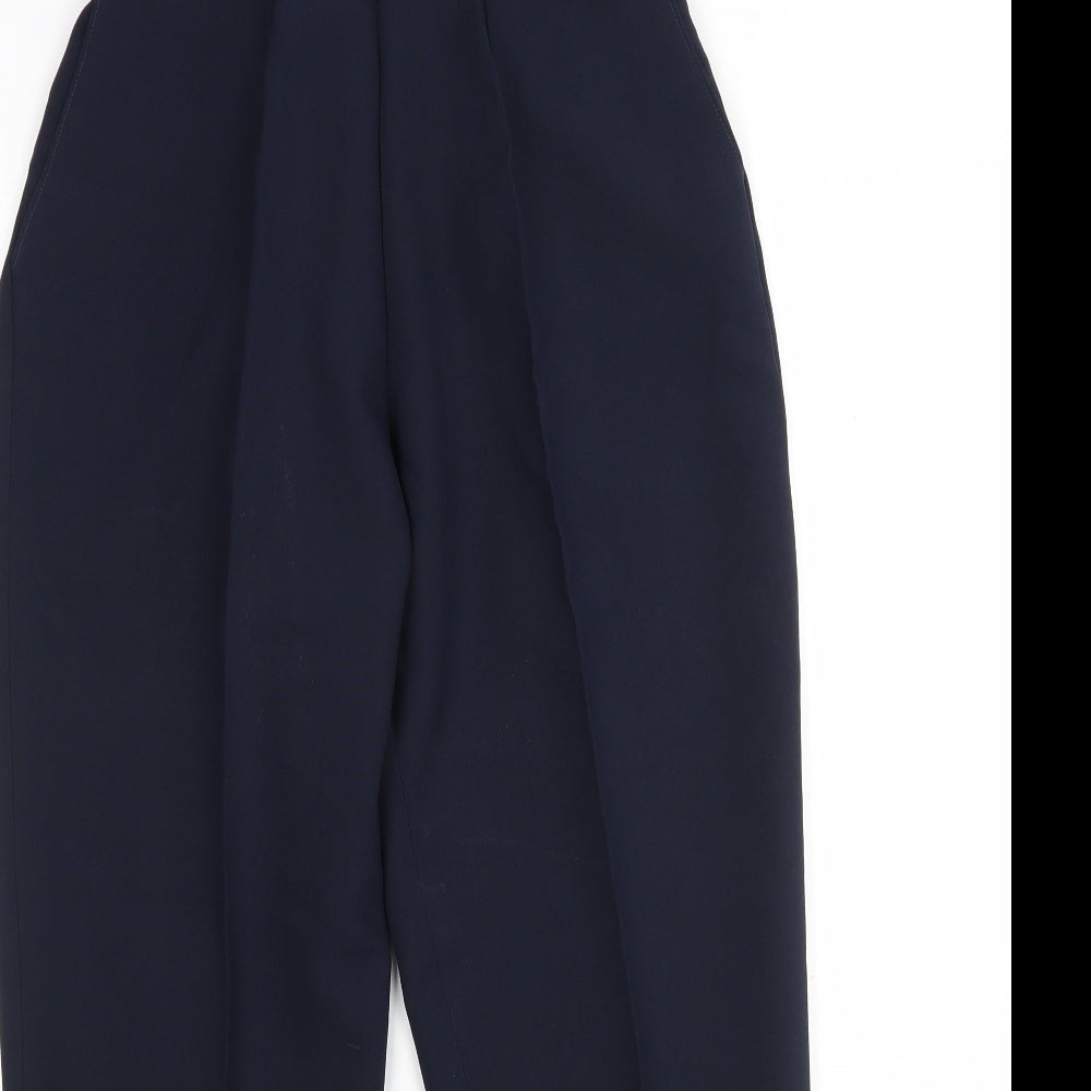 Preworn Womens Blue  Polyester Trousers  Size 14 L27 in Regular