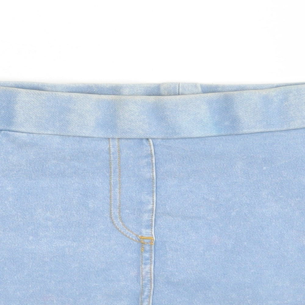 George Womens Blue  Polyester Mini Skirt Size 10