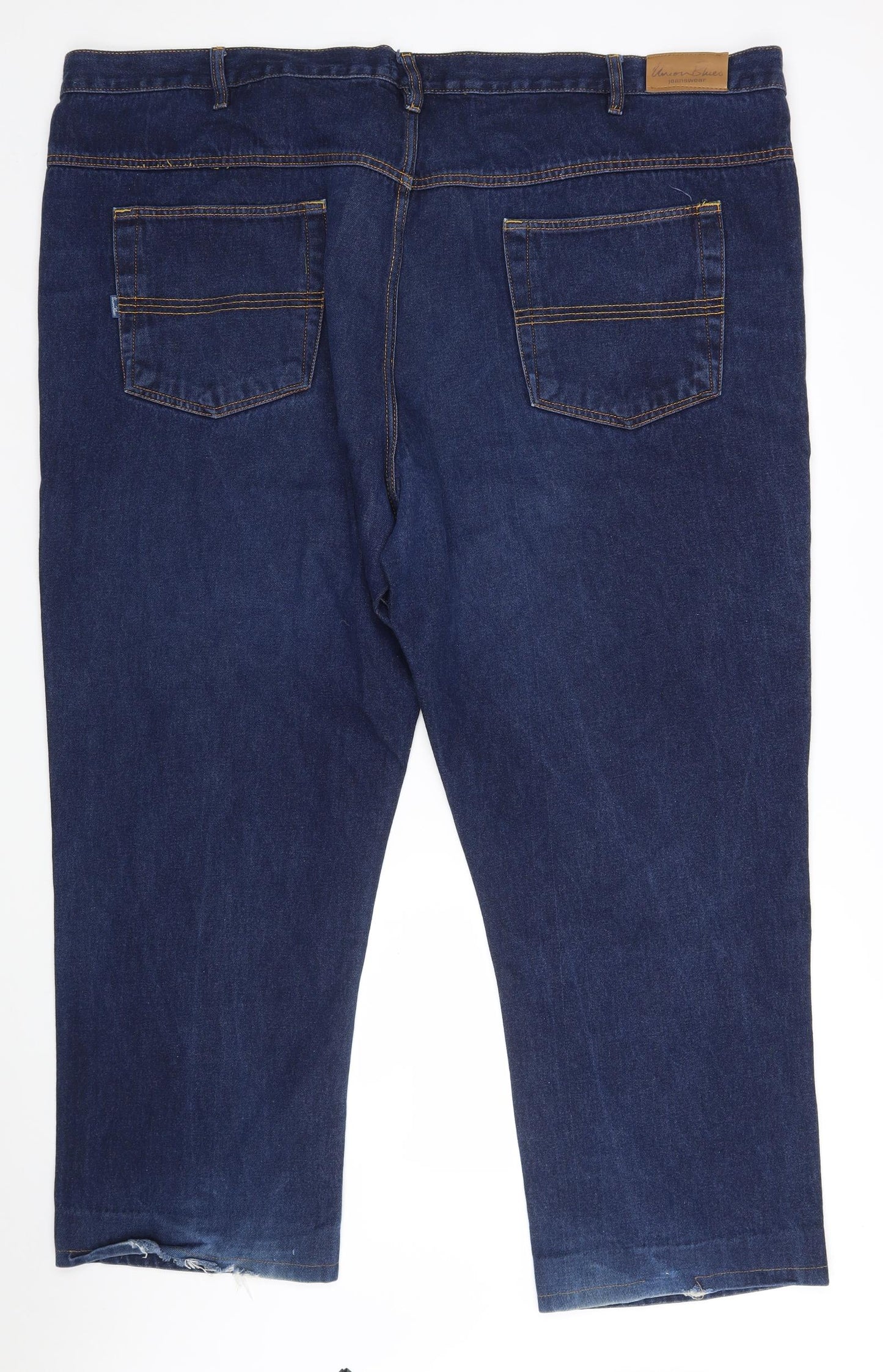 Union Blues Mens Blue  Cotton Straight Jeans Size 54 L29 in Regular