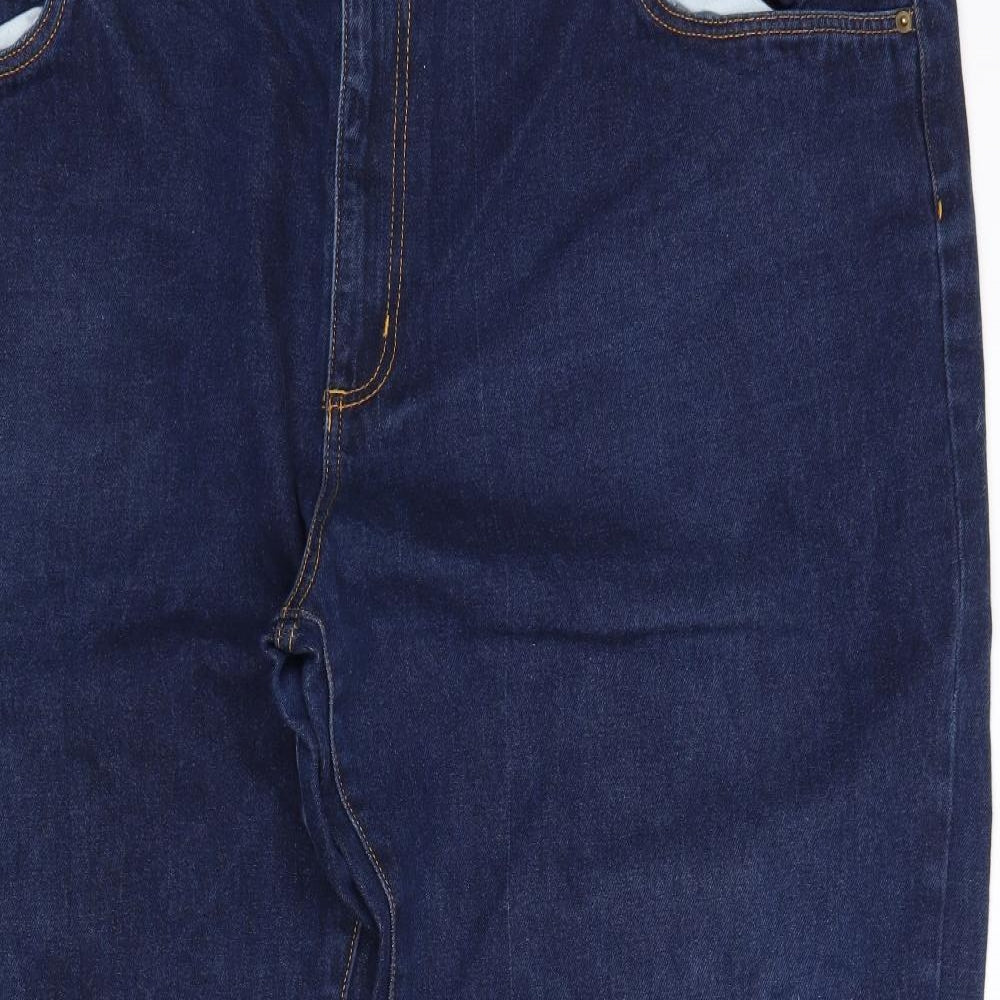 Union Blues Mens Blue  Cotton Straight Jeans Size 54 L29 in Regular