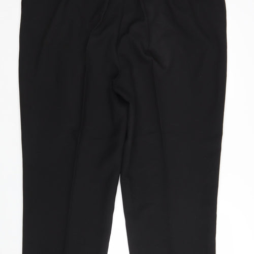 Bonmarché Womens Black  Polyester Trousers  Size 22 L29 in Regular