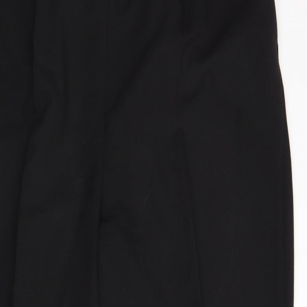 Bonmarché Womens Black  Polyester Trousers  Size 22 L29 in Regular
