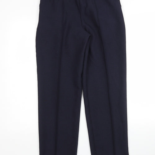 M&S Womens Blue  Polyester Trousers  Size 10 L29 in Regular