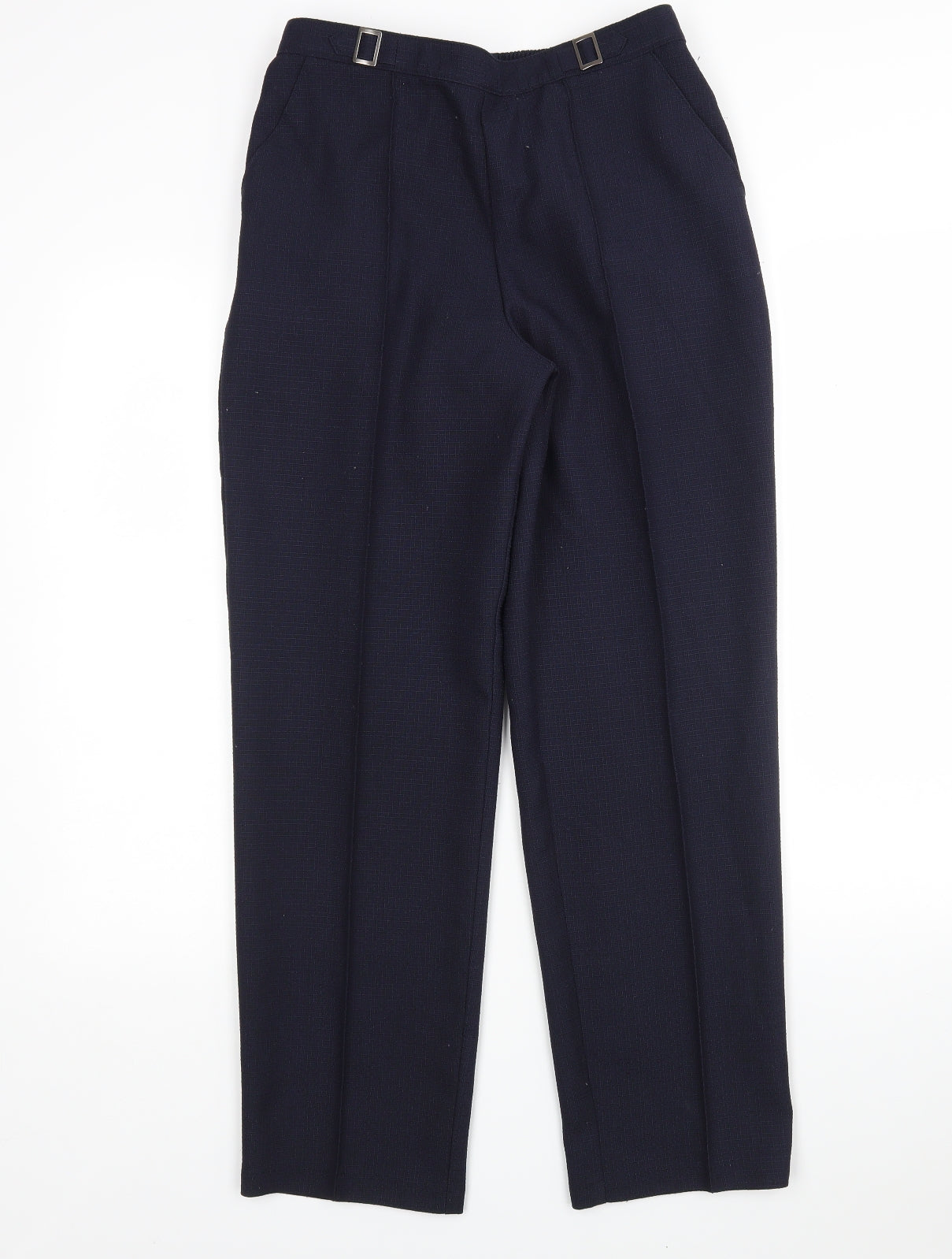 M&S Womens Blue  Polyester Trousers  Size 10 L29 in Regular
