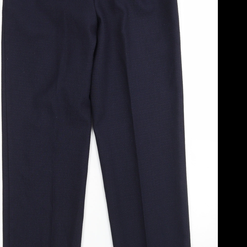 M&S Womens Blue  Polyester Trousers  Size 10 L29 in Regular