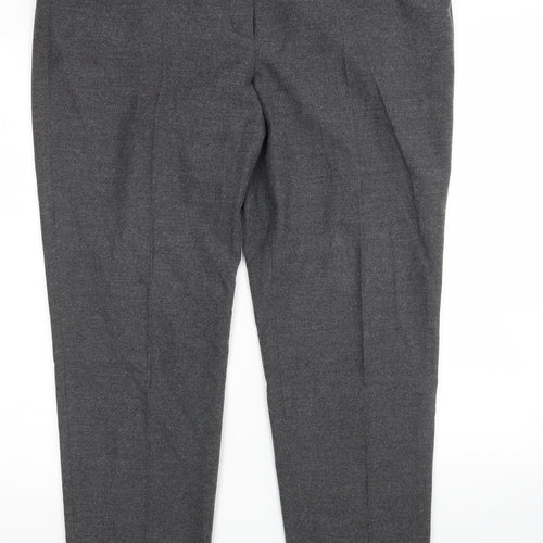 Gerry Weber Womens Grey  Polyester Trousers  Size 18 L28 in Regular