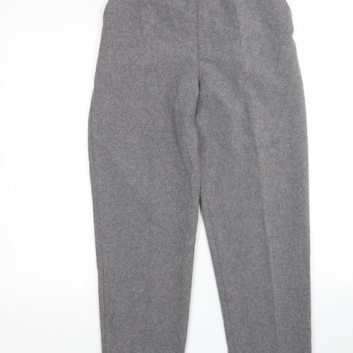 Emma Collection  Womens Grey  Polyester Trousers  Size 14 L27 in Regular