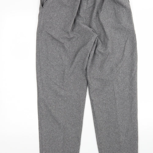 Emma Collection  Womens Grey  Polyester Trousers  Size 14 L27 in Regular
