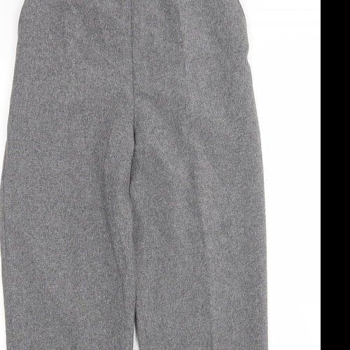 Emma Collection  Womens Grey  Polyester Trousers  Size 14 L27 in Regular