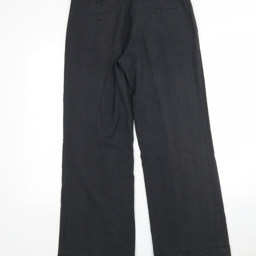 Avenue Womens Grey  Polyester Trousers  Size 10 L31 in Regular