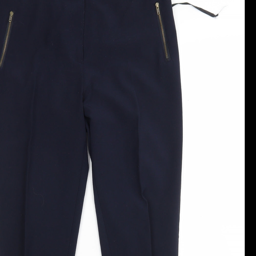 Papaya Womens Blue  Polyester Trousers  Size 16 L27 in Regular