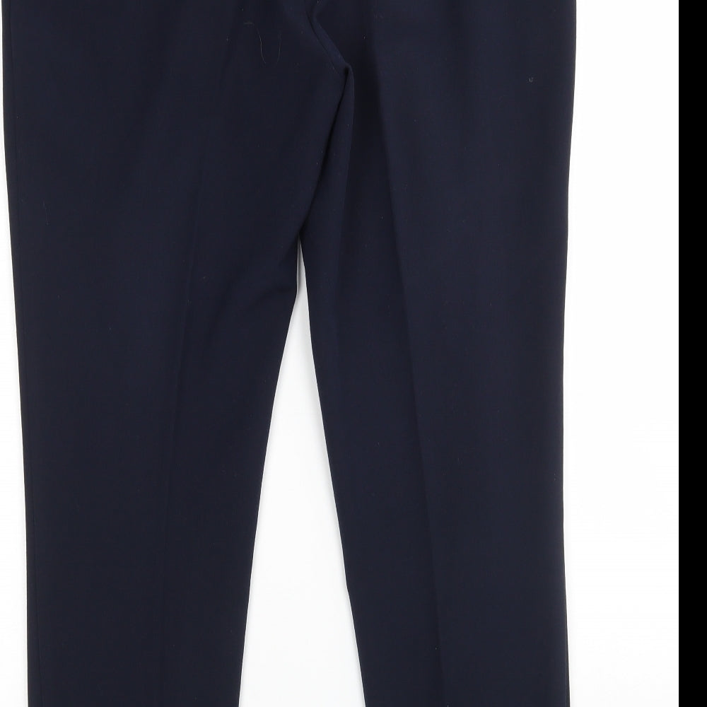 Papaya Womens Blue  Polyester Trousers  Size 16 L27 in Regular