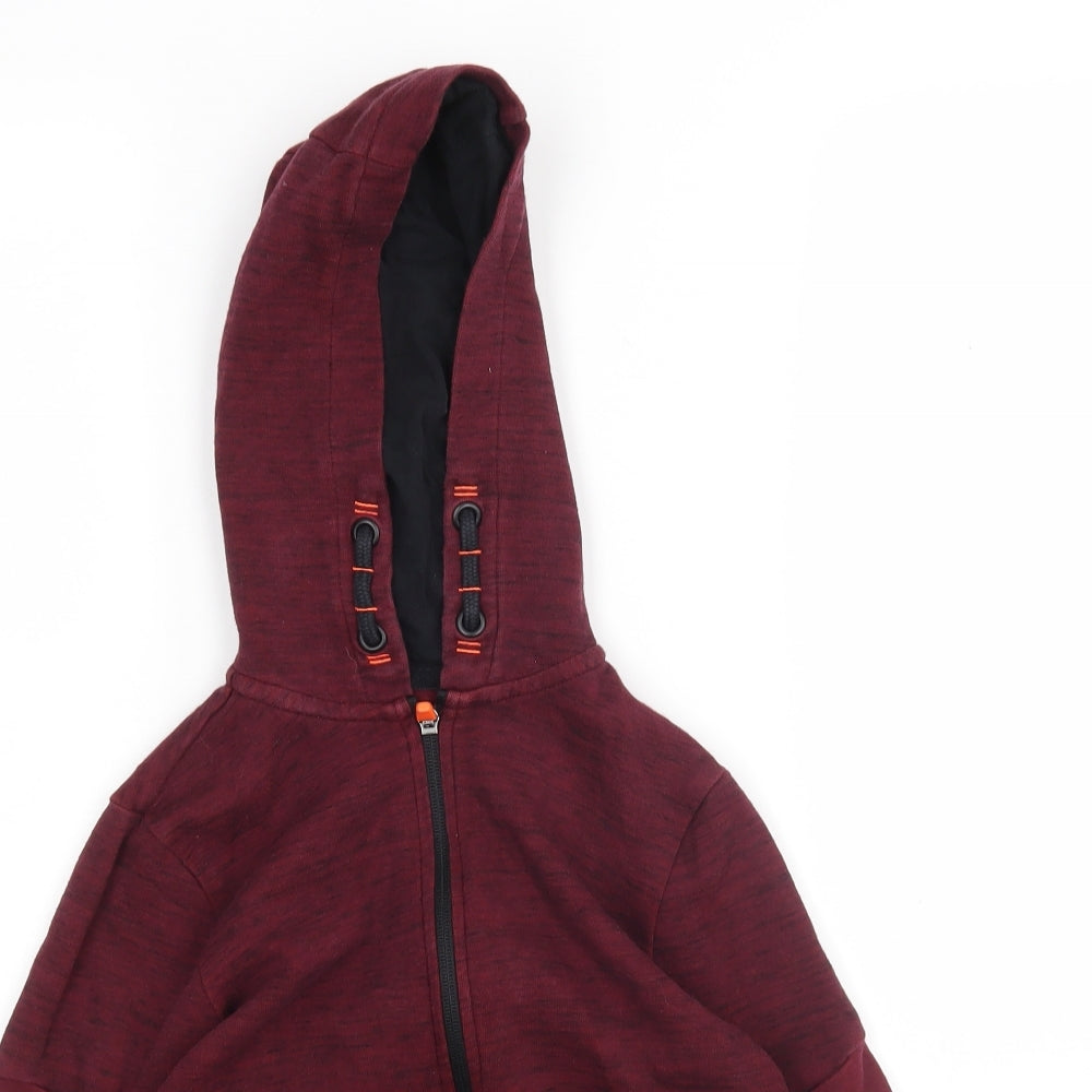 F&F Boys Purple  Polyester Full Zip Hoodie Size 6-7 Years