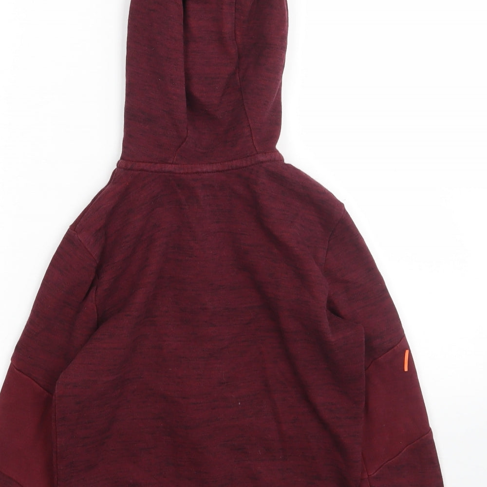 F&F Boys Purple  Polyester Full Zip Hoodie Size 6-7 Years