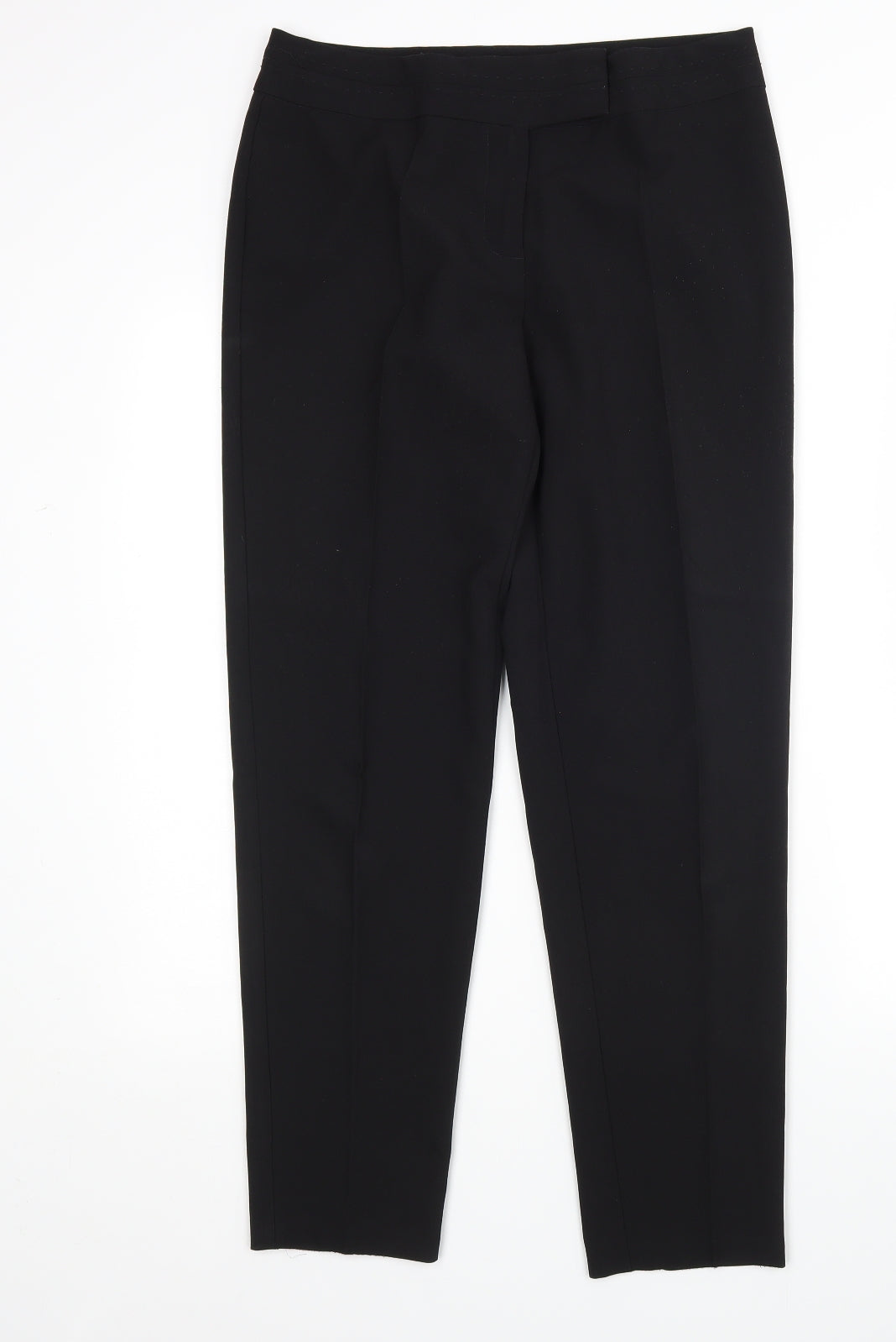 George Womens Black  Polyester Trousers  Size 10 L28 in Regular