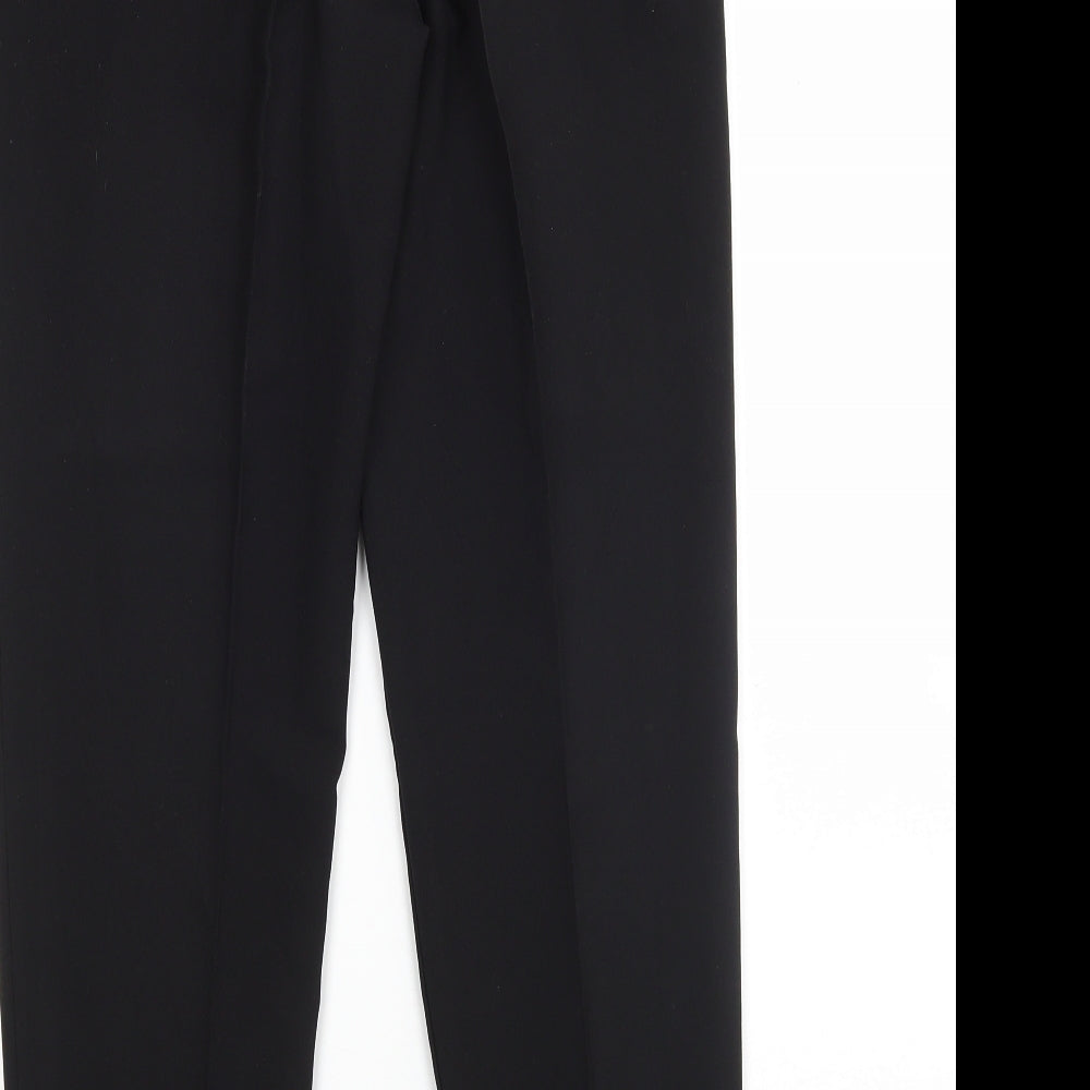 George Womens Black  Polyester Trousers  Size 10 L28 in Regular