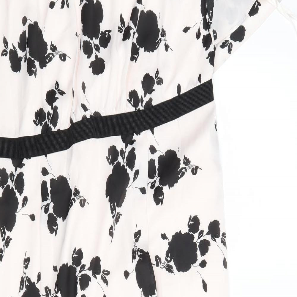 Phase Eight Womens Multicoloured Floral Polyester A-Line  Size 20  V-Neck