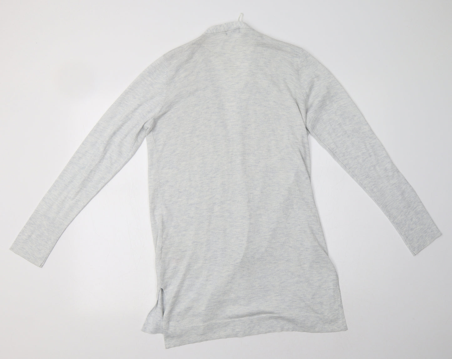 F&F Womens Grey V-Neck  Polyester Cardigan Jumper Size 12