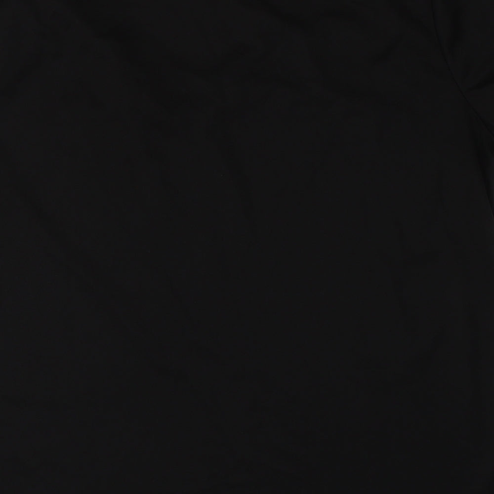 Awdis Womens Black  Polyester Jersey T-Shirt Size XL V-Neck
